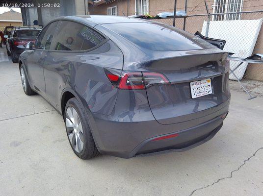 23 Model y back damage after