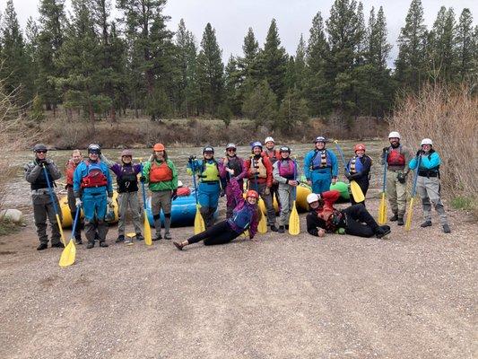 Montana Raft Guide TRaining with 10,000 Waves