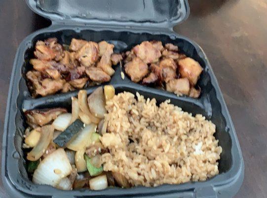 Teriyaki Chicken , veggies, & rice! Delicious