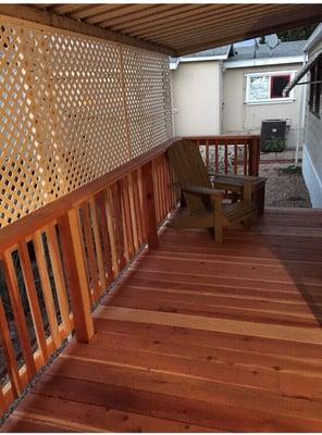 Redwood deck