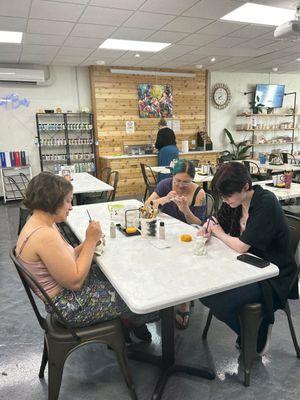 Enjoy our space and paint with friends, family, strangers or coworkers!