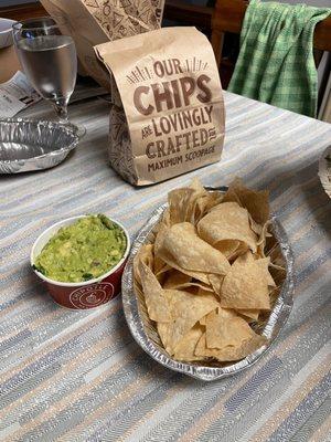 Chips and guacamole.