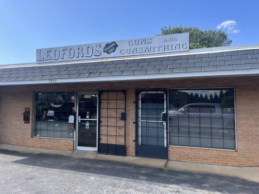 The door on the left is Ledford's storefront