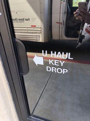 If you return your UHAUL after hours, just drop the keys in from the outside