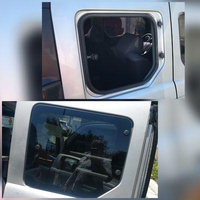 08 Honda element middle door glass replacement