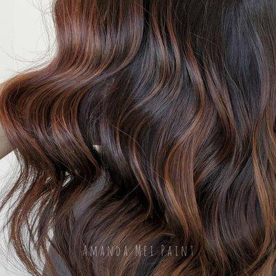 Caramel Chocolate Swirl Balayage