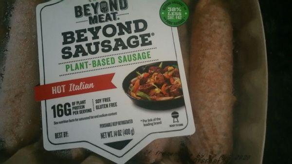 Beyond Meat Italian Sausages, Great for the Grill