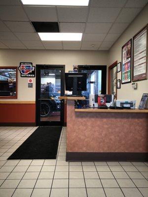 Clean waiting room area