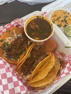 Birria tacos