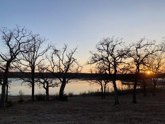 Sunsetting over Lake Murray. (Lodge area)