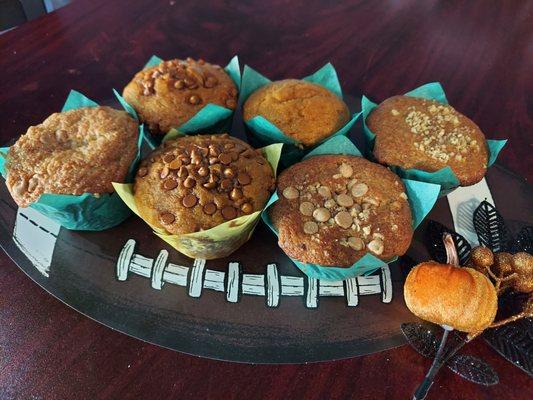 Fresh Baked Pumpkin and Banana Muffins