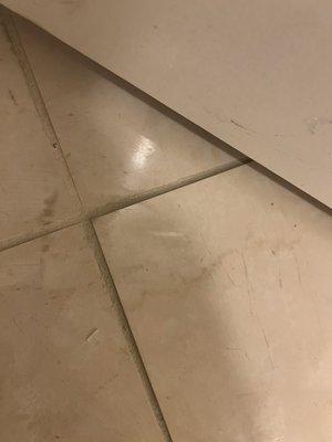 Tile sticking up