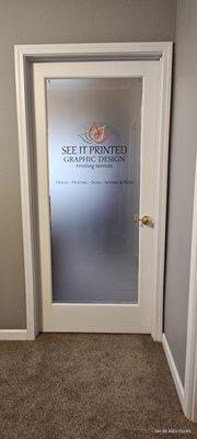 Acrylic Door Sign. Custom sizes available.
Contact for more information.