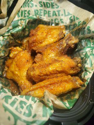 Honey Hot rub wings