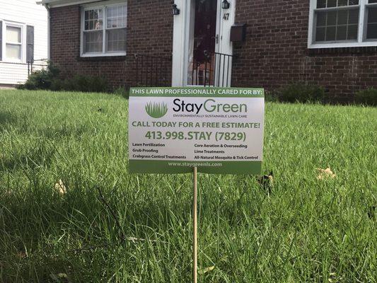 Call StayGreen Lawn Services