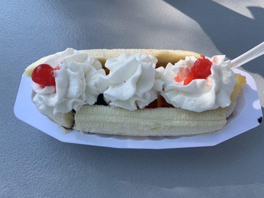 Vegan banana split