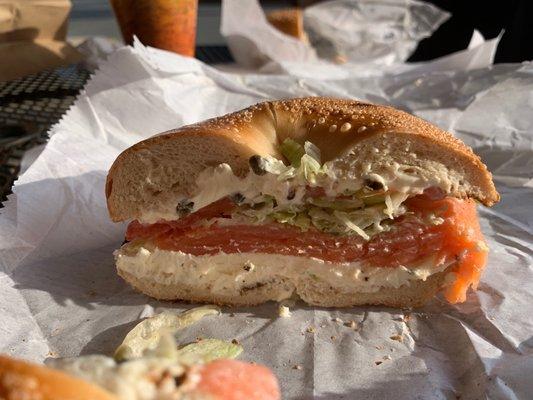 Lox and cream cheese