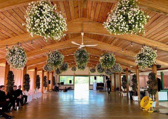 Inside the pavilion/dance floor