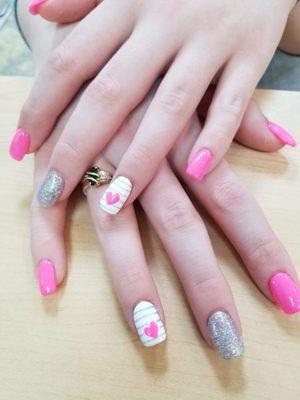 valentine nail