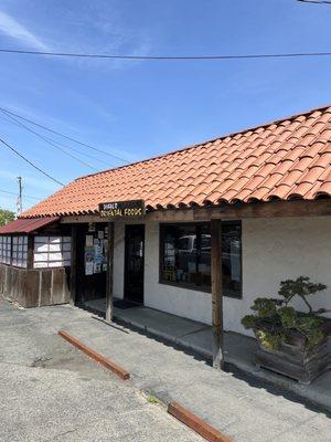 Front of the store facing Main St.