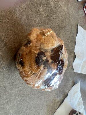 Not sure but it looked good I had to get it.  Looks like a plain muffin with chocolate something in it