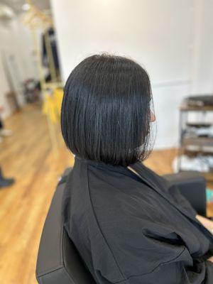 Clean short bob style!!