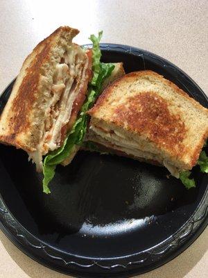 Turkey melt on sourdough. Good stuff. This ones on my top 5.