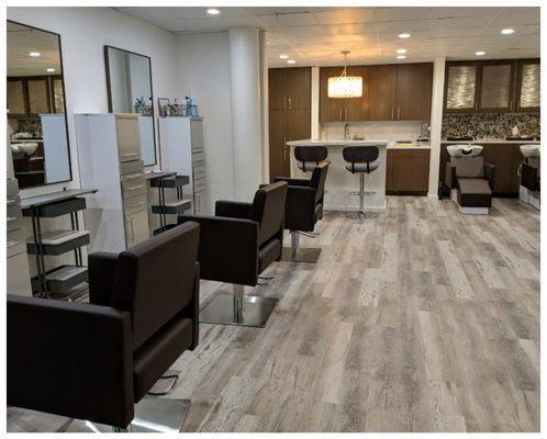 Inside our beautiful salon.