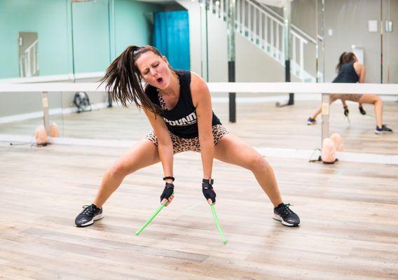 POUND rockout workout instructor, Heather!