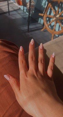 Gel nails with nail art!