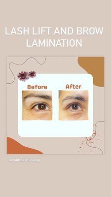 Lash lift & brow lamination