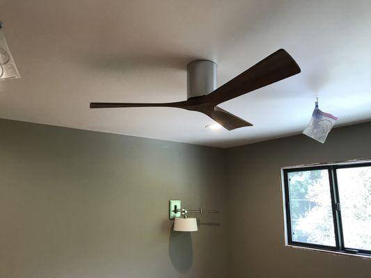 Ceiling fan installations.