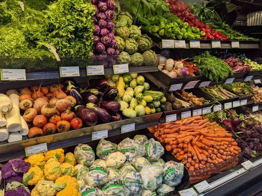 Chilled produce section