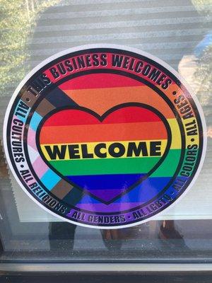 Inclusive business welcoming everyone