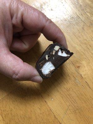 A slice of the dark chocolate hash bar ($8.25)