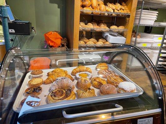 Daily pastry display