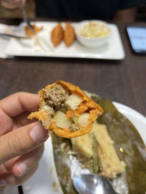 Pastelitos (deep fried beef "pies" per the menu)