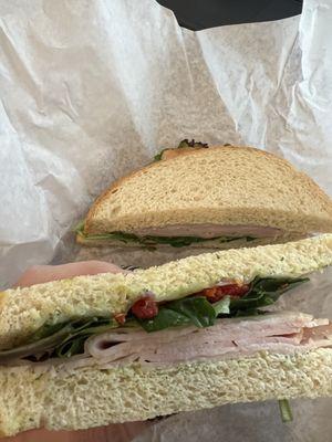 Turkey Pesto Sandwich