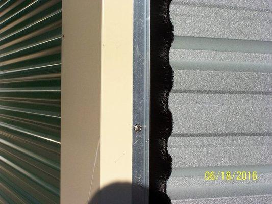 All of our units have the absolute best "Brush-Type" Door Seals available to ensure your belongings stay clean and dry.