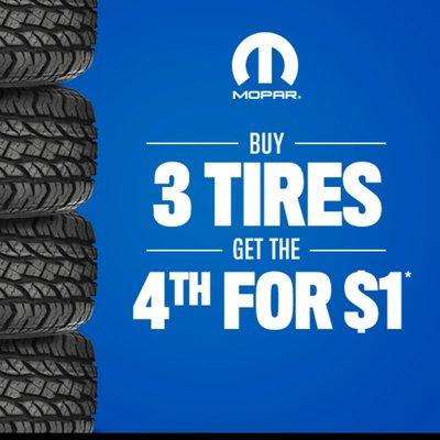 Tire sale continues through the end of April