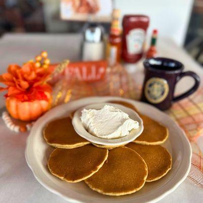 Gluten Free Pumpkin Pancakes!!
**limited time**