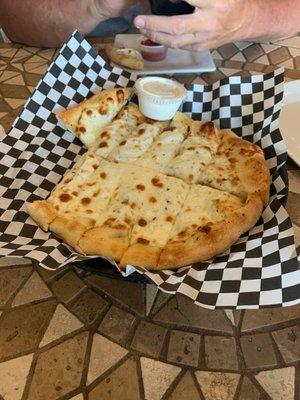 Cheese Cheesy Bread is so good. Marinara sauce is excellent