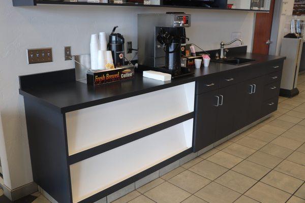 Customer Lounge Coffee & Drink Station