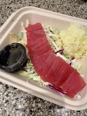 Ahi sashimi