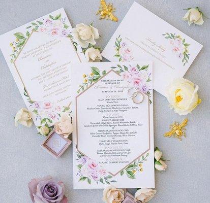 Invitations & Announcement Cards Weddings Custom Party Invitations Menus Event Day Details & Design Printing & Calligraphy Service & More!