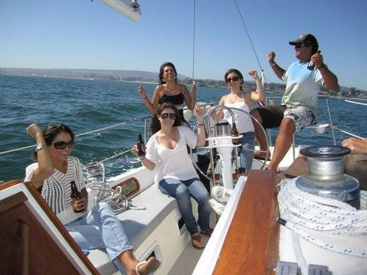 dance party on the boat