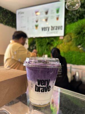 Very brave ube drink