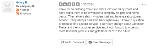 Review from our customer