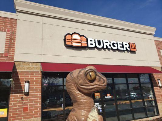 Bob the Raptor says "These mammals sell burger and beer prey!"