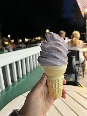 Blueberry soft serve